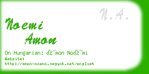 noemi amon business card